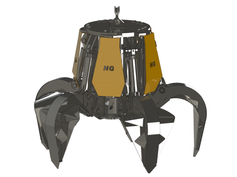 Grappins Polyp Électro-Hydrauliques pour Manutention de Vrac et de Ferraille